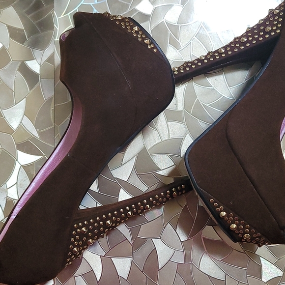 New worn women's peep toe heels - Picture 6 of 8